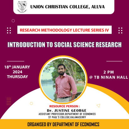 RESEARCH METHODOLOGY LECTURE SERIES :IV