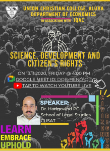 SCIENCE, DEVELOPMENT AND CITIZEN’S RIGHTS