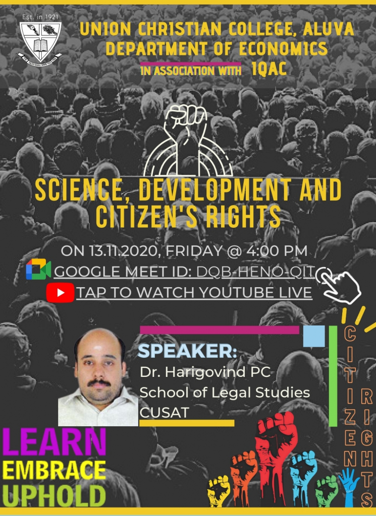 SCIENCE, DEVELOPMENT AND CITIZEN’S RIGHTS