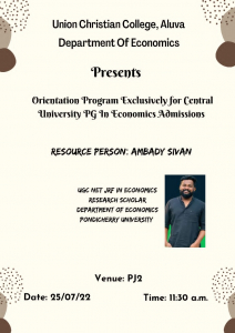 Orientation to Final Years