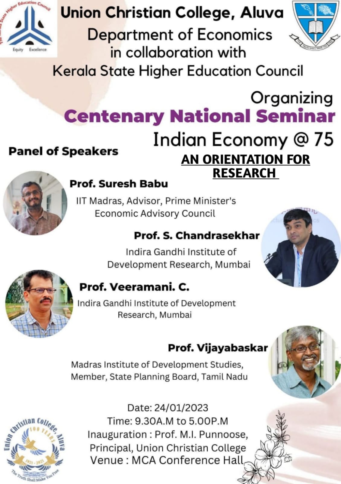 CENTENERY NATIONAL SEMINAR