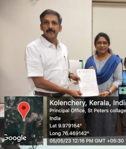 Collaboration with St Peter’s College, Kolencherry