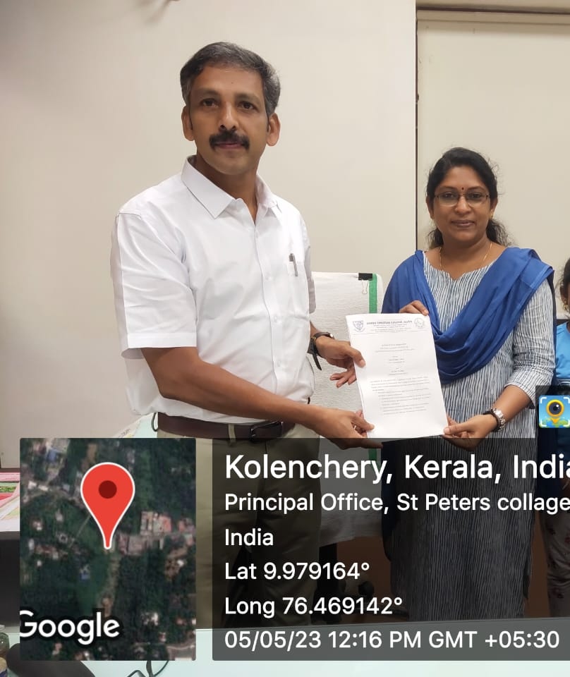 Collaboration with St Peter’s College, Kolencherry