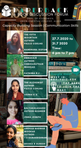 PAPERBACK -A BOOK DISCUSSION FORUM : CAPACITY BUILDING ON COMMUNICATIVE SKILLS