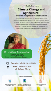 National Lecture by Prof Madhura Swaminathan