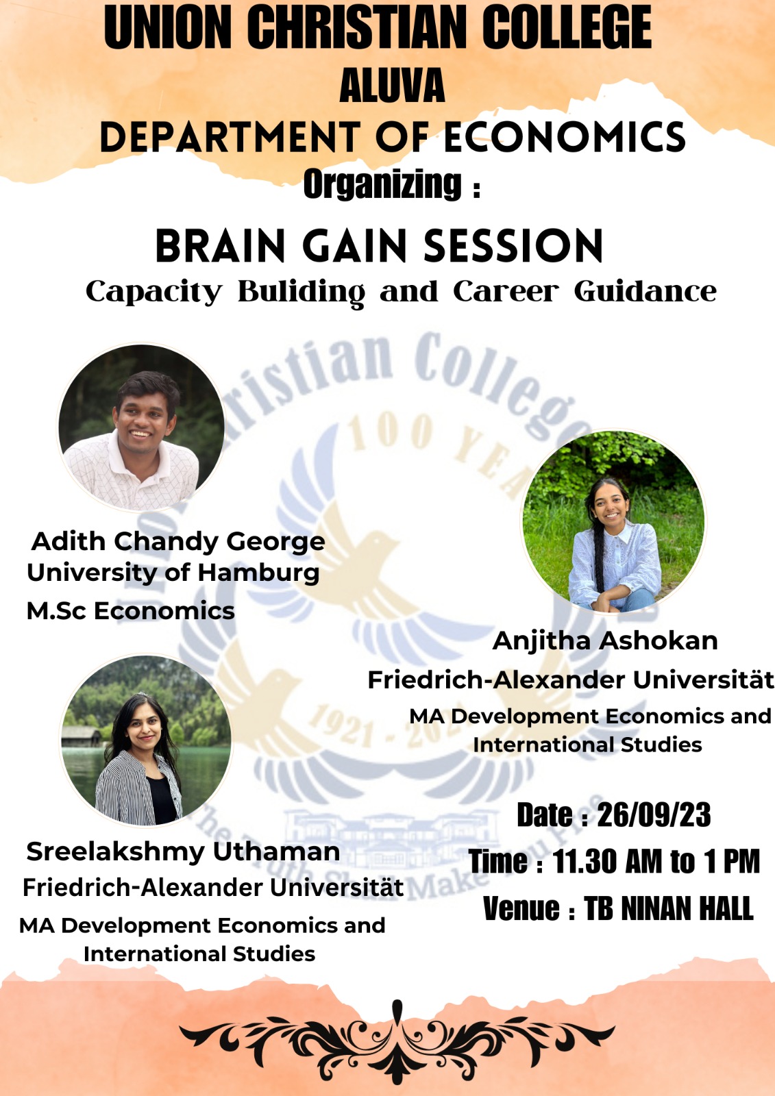 BRAIN GAIN SESSION: CAPACITY BUILDING AND CAREER GUIDANCE
