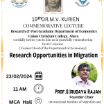 19th Dr M V Kurien Commemorative Lecture 2024